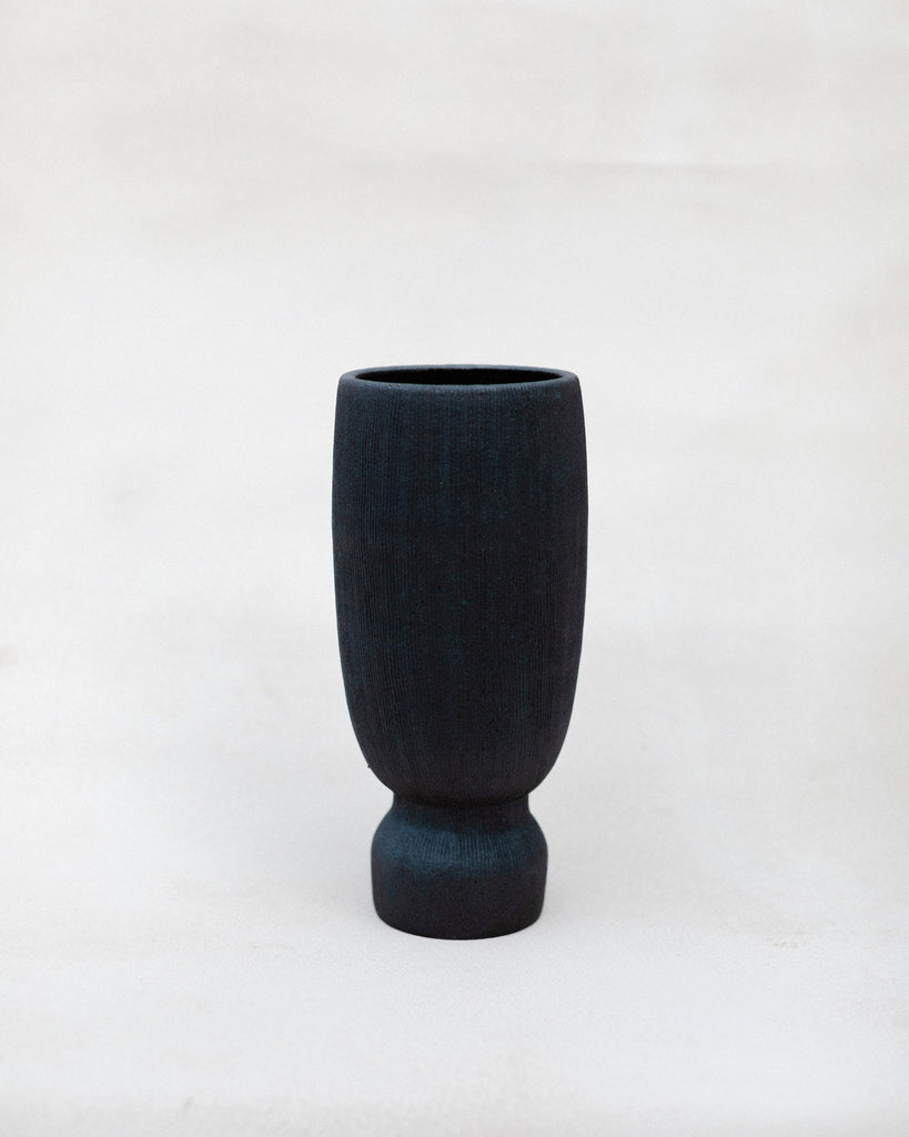 Textured Footed Vase