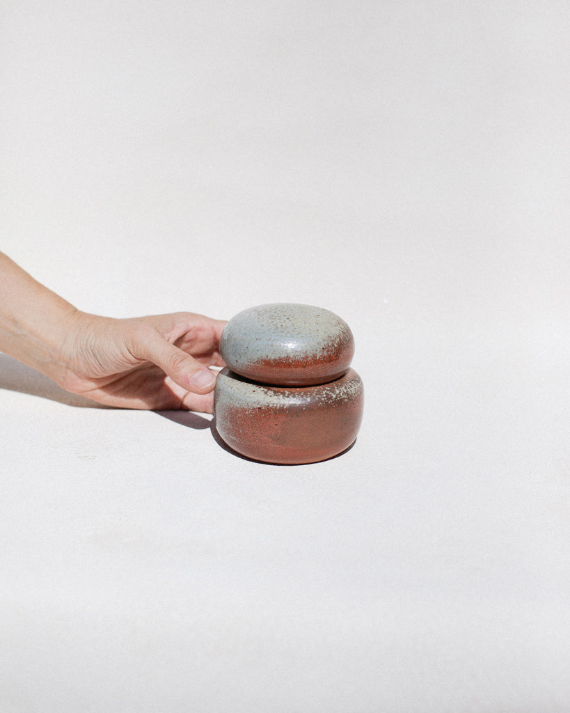 Soda Fired Cairn Container IV