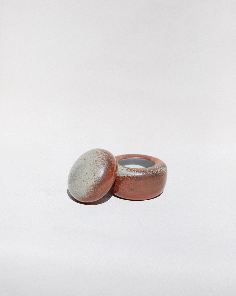 Soda Fired Cairn Container IV